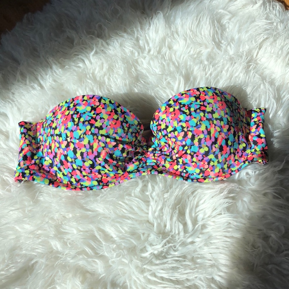 VS strapless 34B multicolor top